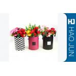 Luxury Round Flower Box Cardboard Flower Boxes Packaging Tubes With Customized Size for sale