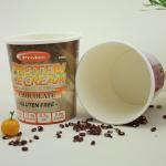 Eco Friendly Ice Cream Paper Cup With Lid 16oz 475ml Frozen Yogurt Container