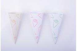 China Professional Ice Cream Waffle Cone With 118mm Oblique Length Conical Shape supplier