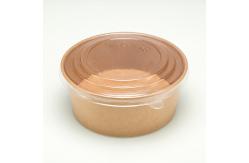 China Custom Printed PE Coated Large Capacity Disposable Soup Bowl White Paper Salad Bowl supplier
