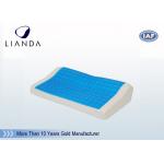 Classic Cooling Aqua Gel Pillow Memory Foam Spandex Cover , Gel Cooled Pillow for sale