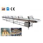 Adjustable Speed Stainless Steel Conveyor Belt With Cooling Fan for sale