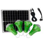 DC5V To 6V 300 Lumen 4PCS Home Solar Lamp With Mobile Charger for sale