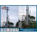 Anti - Rust Transmission Line Electrical Power Pole With Bitumen Painted for sale