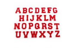 China 26 Letters Glitter Iron On Patches Adhesive For College Uniform​ supplier