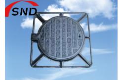 China Ductile Iron Manhole Cover 600*600 Mm Sizes Class C250 Cover supplier