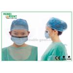 ISO9001 Earloop PP Nonwoven Disposable Protective Face Mask With Splash Visor for sale