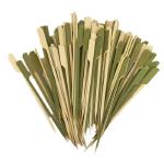 Disposable Flat 100% Natural Bamboo BBQ Skewers for sale