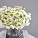 6 Heads Peony Bouquets Artificial Flowers Faux Peony Silk Flower for Wedding Home Decor for sale