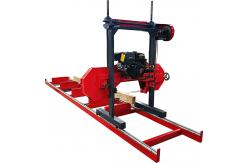 China Cheap Gasoline Manual Portable Horizontal Band Saw Mill SH-24 supplier
