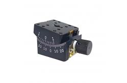 China Small Miniature Goniometer Table 25mm X 25mm With Worm Gear supplier