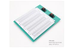 China PCB Solderless Breadboard Kit , 2 Switches Solderless Bread Board With Green Plate supplier