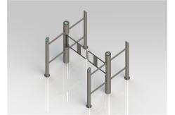 China Programmable Card Reader / Writer Pedestrian Swing Gate With 180 Degree Angle supplier