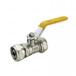 Customized Support Tubomart Forged Yellow Long Handle Brass Ball Valves Ball Gas Valve for sale