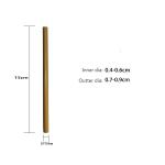 Personalized Bamboo Drinking Straws For Cocktail Party 15cm for sale