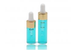 China Small Volume Slim Glass Essential Oil Packaging Bottles With 18mm Dropper supplier