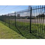 1.5m Steel Tubular Fencing Security High Bow Top Powder Coated Railings for sale