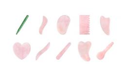 China Irregular Green Jade Gua Sha Massager Tool Ergonomically Designed Body And Face Guasha supplier
