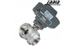 China Electric High Pressure 3 Way Ball Valve supplier