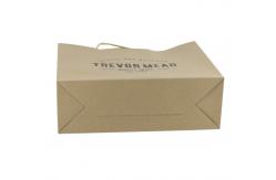 China Cardboard Packaging Brown Craft Shopping Paper Bag With Handles supplier