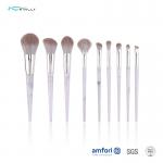 9pcs Aluminium Ferrule Marble Makeup Brush Set for sale