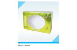 China Luxury Cake Paper Box Packaging With Transparent Window And Handle supplier