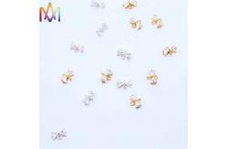 China OEM ODM Available Gold And Silver Zircon Bow Pendant supplier