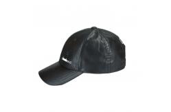 China Leather Black 6 Panel Sports Dad Hats Embroidery Pattern Character Style supplier