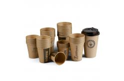 China 16oz Printing Disposable Paper Cup PMS Soyabean Milk Cup supplier