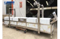 China Automatic Puffed Snacks Continuous Fryer Machine , Potato Chips Frying Machine supplier