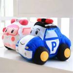 25cm Eco Friendly Cotton Polly Ambulance Plush Police Car Boy Gift for sale