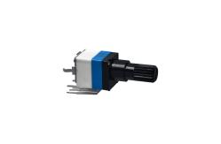 China RV97R2NS Industrial Grade Knurled Shaft Rotary Potentiometer Device With PCB Lug Terminal supplier