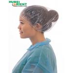 Disposable Round Polythene Surgical Bouffant Caps for sale