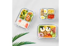 China 1000ml BPA Free Borosilicate Glass Food Container With Lids supplier