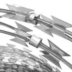 Stainless Steel Concertina Razor Barbed Wire For Farm Prison Safety Fence for sale
