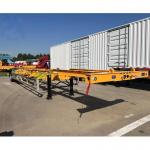 Customized Color Container Transport 20/40ft 12m Skeleton Trailer Chassis for sale