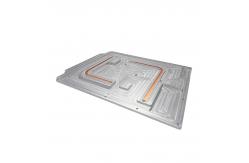 China Aluminum Extrusion Plate Heat Sink With 2 Pipes Friction Welding supplier