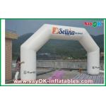 White 6 x 3M Inflatable Arch , Inflatable PVC Advertising Hotel Arch for sale