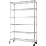 Custom Indoor Heavy Duty Steel Rolling Wire Shelving Office Book Rack Self - Assembly for sale
