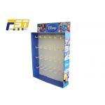 Cardboard Paper Side Wing Display , Size Customized Counter Hook Display Stand for sale