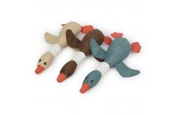 China Chew Proof Denim Linen Pet Plush Toy/pet toys supplier