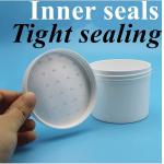150g 250g 500g 1000g Empty Black White Blue Single Wall PP Plastic Cosmetic Skin Care mask jar ointment Jar for sale