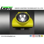 Safety LED Miners Cap Lamp 18000lux 385lum IP68 Impact Resistant Material Shell for sale