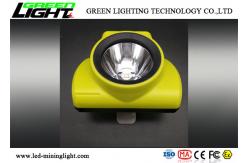 China Safety LED Miners Cap Lamp 18000lux 385lum IP68 Impact Resistant Material Shell supplier