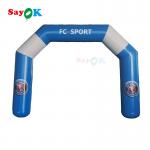 3x2.5m Inflatable Start Finish Arch Inflatable Entrance Arch Blue And White for sale