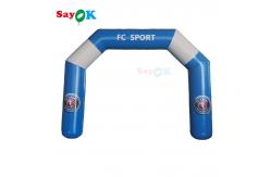 China 3x2.5m Inflatable Start Finish Arch Inflatable Entrance Arch Blue And White supplier