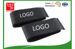 China Custom printed black touch tape  fastener straps 460 * 50 mm supplier