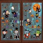Customization Halloween Party Sticker Witch Pumpkin Electrostatic Window Stickers