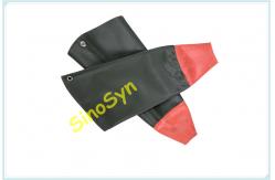 China FQS0107 Knitted Fabric PVC Lengthened Leather Cuffs Water-proof Arm Sleeves Working Safty Protective Dust proof Forearm supplier