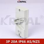 IP66 440V 20A Single Phase Weatherproof Isolating Switch Outdoor for sale